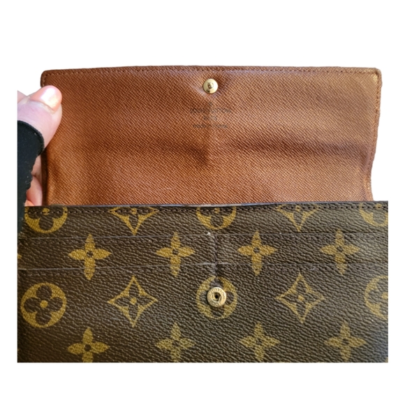 LOUIS VUITTON | Monogram Portefeuille Sarah M61734 Long Wallet - Picture 5 of 15